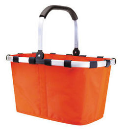 Μονωμένη πτυσσόμενη Picnic τσάντα καλαθιών αγορών με την κάλυψη 45 * 27 * 24cm